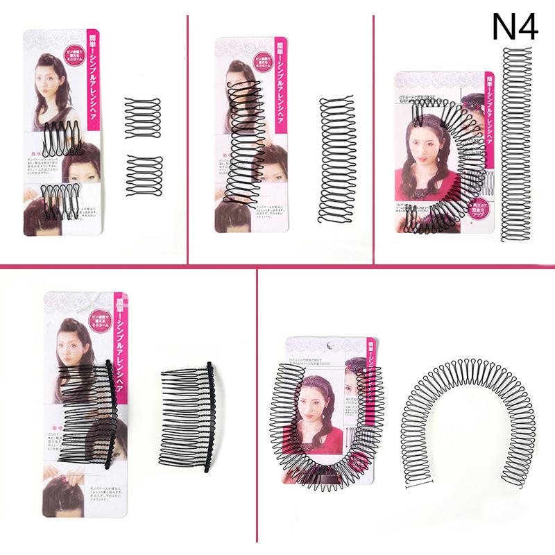 Usynlig Brukket Hår Hårnål Voksen Tiara Verktøy Rull Kurve Nål Pannelugg Fiksert Innsett Kam Profesjonelle Stylingtilbehør Kvinner