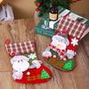 Medium Size Cartoon Santa Claus Sock Pendant Christmas Stocking Pendant Christmas Tree Pendant