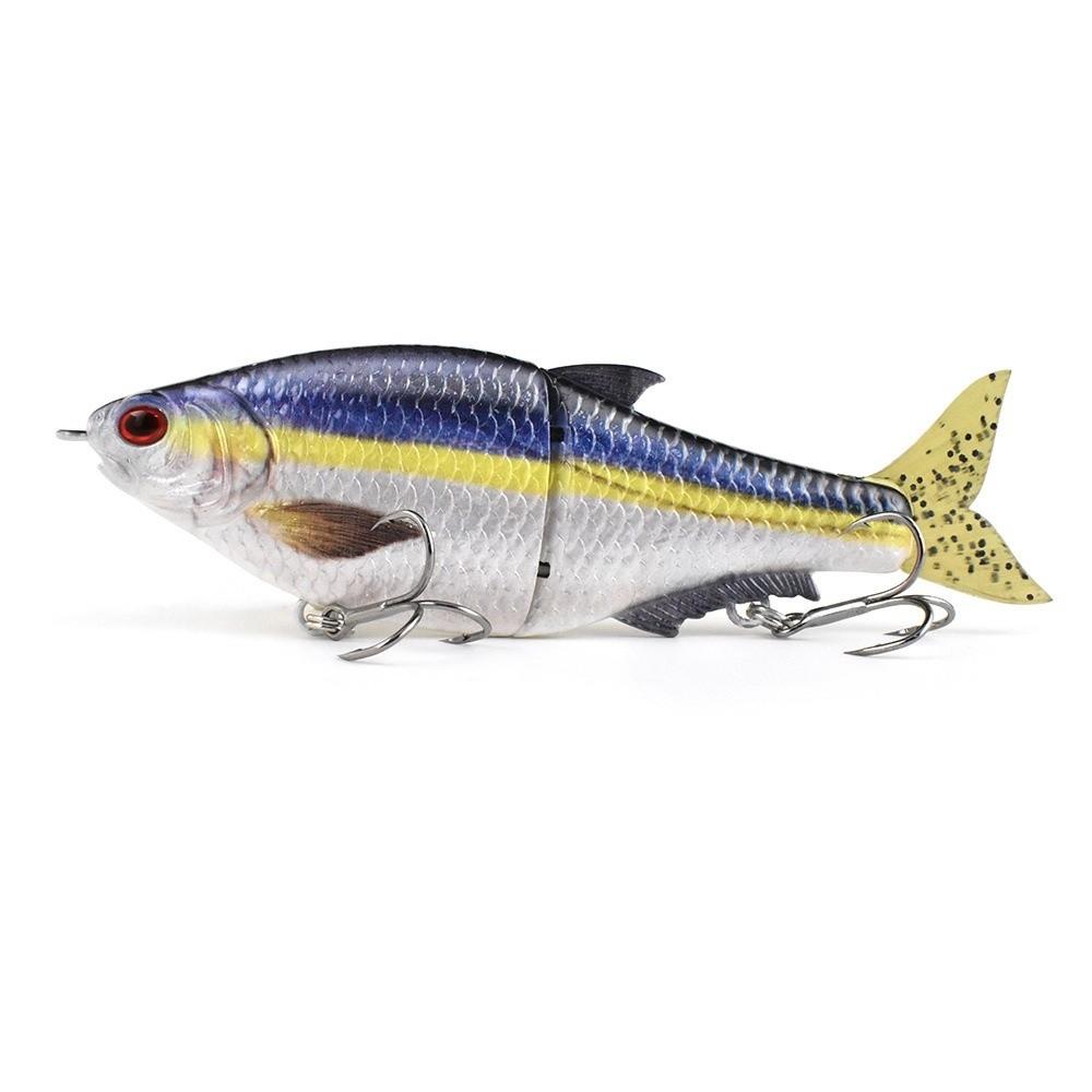 

Soft Pvc Tail Fishing Lure 16cm 50.4g Jointed Lure Premium Quality Carved Lure Bass Fishing 2041