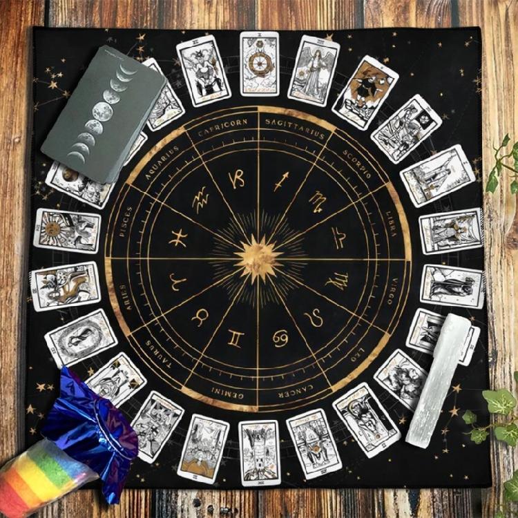Board Game Pad Astrological Oracles Table Cover Card Mat Divinations Tablecloth
