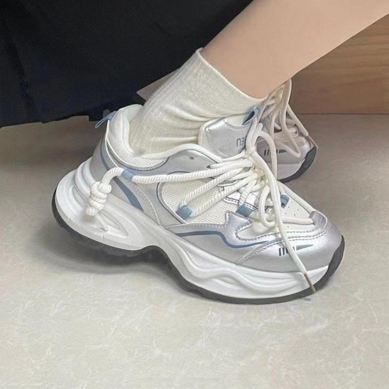 Daddy Shoes Women's 2025 Summer New Women's Shoes Sports Casual Shoes Platform Heightening Versatile Fried Street Trendy Shoes Women