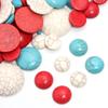 10 peças 2-30mm Pedra Natural Turquesas Cabochão Contas Fundo Plano Cabochões Redondos Cameo Para Fazer Joias DIY Acessórios de Anel