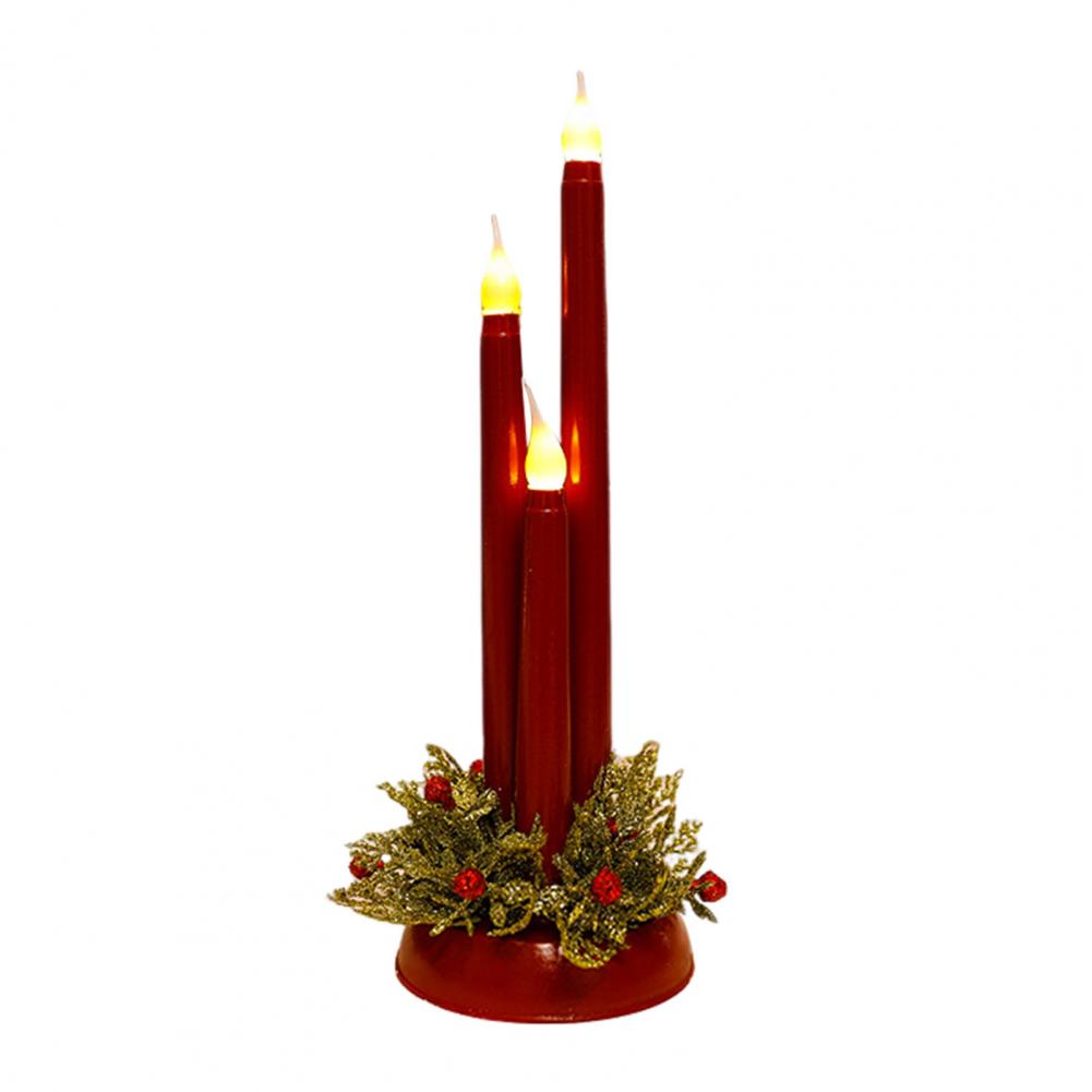 Led Simulation Candle Reusable Flameless Candle Flickering Led Christmas Candle Lamp Battery Powered Flameless Taper