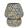 Mushroom Shaped Mosaic Glass Lamp for Home/Office/Festival Decoration (Bulb Not Included) (- 17cm)