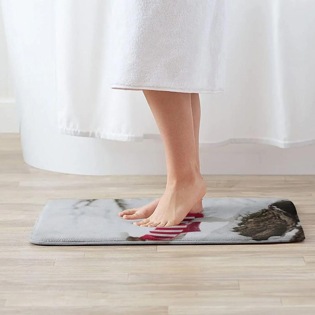 Leopard Carpet Door Mat & Bathroom Mat, Custom Your Photo - Living Room & Bedroom Sofa Decoration Carpet, Non-Slip Floor Mat