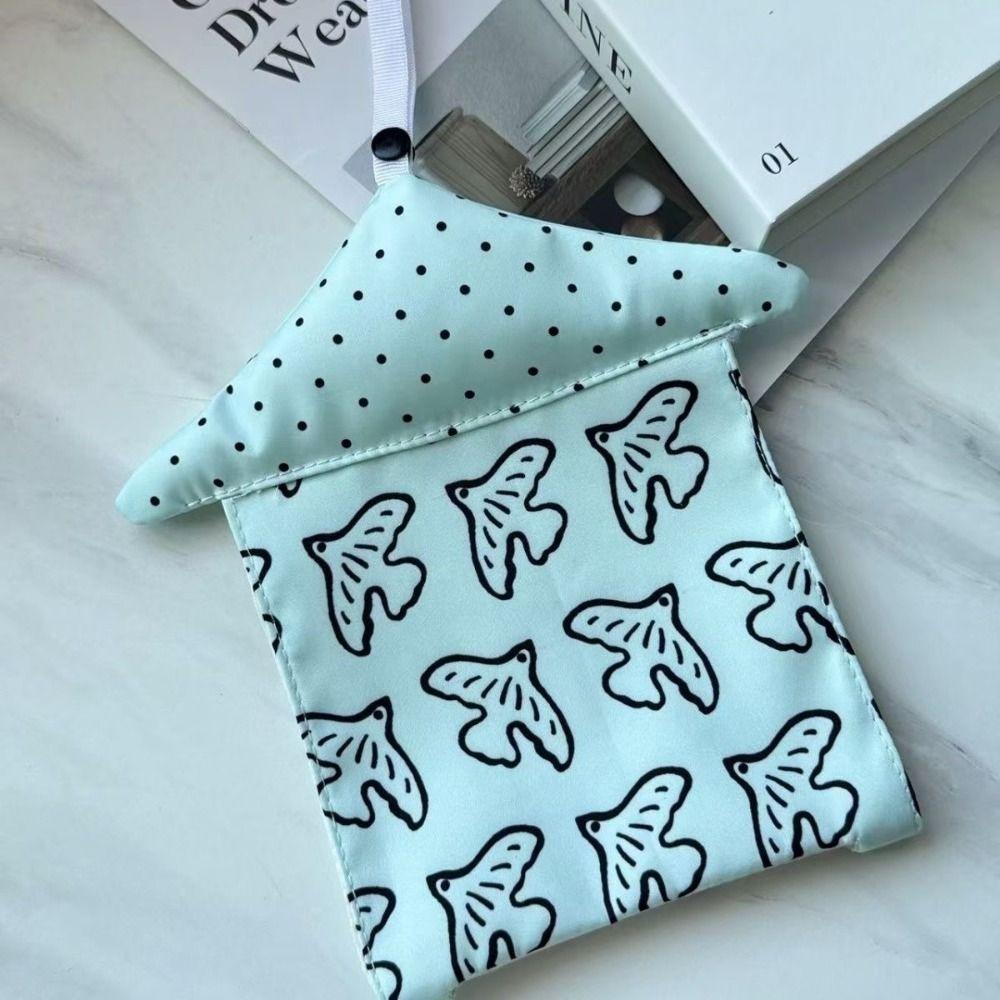 House Shape Household Tissue Box Polka Dots Car Tissue Bag Cute Hanging Tissue Storage Bag