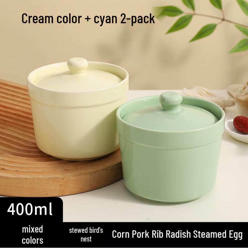 OIMG Ceramic Egg Custard & Stew Bowls