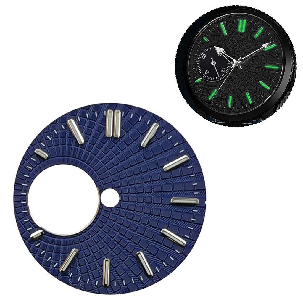 28.5mm Hollow Out Dial Fit NH38/34 Movement Green Luminous High-Quality Copper Dial Watch Modification Accessories