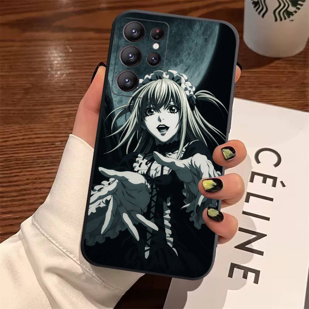 Misa anime D-Death N-Note Case For Samsung Galaxy Case S25 S23 S22 S21 S30 S20 S10 Ultra Plus FE TPU Soft Cover
