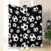 Football Themed Flannel Blanket Is Perfect for Bed, Office, Home, Camping, Cozy, Sofa, Halloween and Christmas