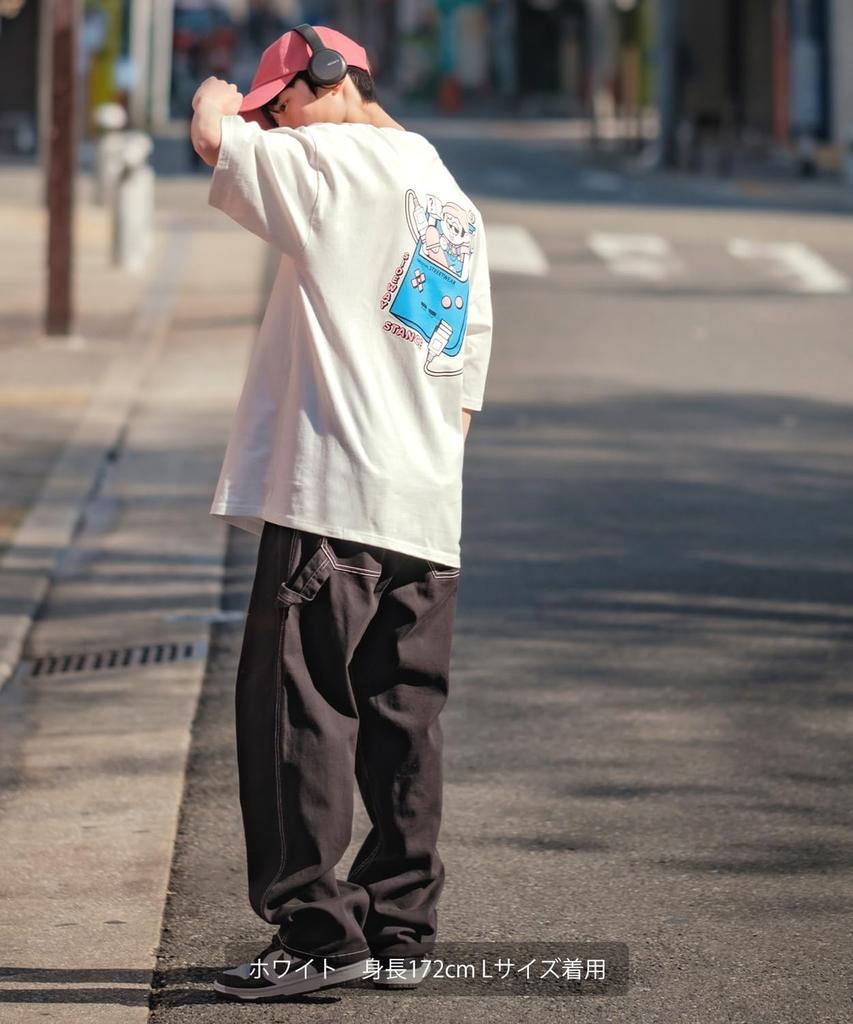 IMPROMES Casual SIDEWAYSTANCE Short Sleeve Game Print T-Shirt, Men's, Black