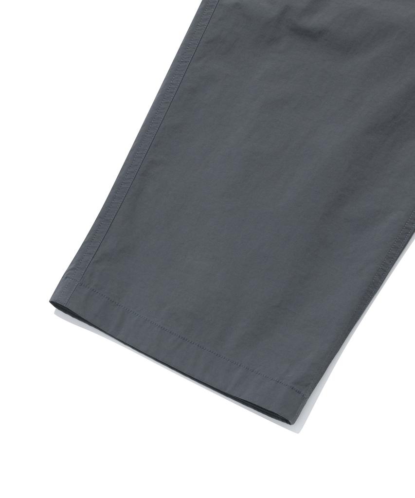 COVERNAT Woven Semi-Wide Buckle Pants Charcoal