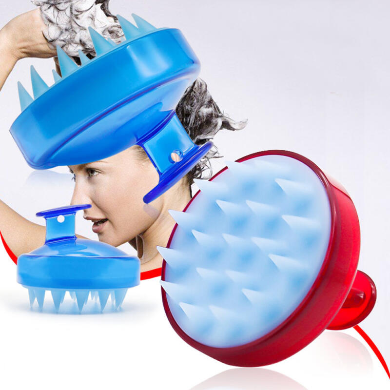 Silicone scalp massager/hairbrush