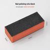 Nail Art Black Tofu Sponge Buffing Block for Gel and Crystal Nails