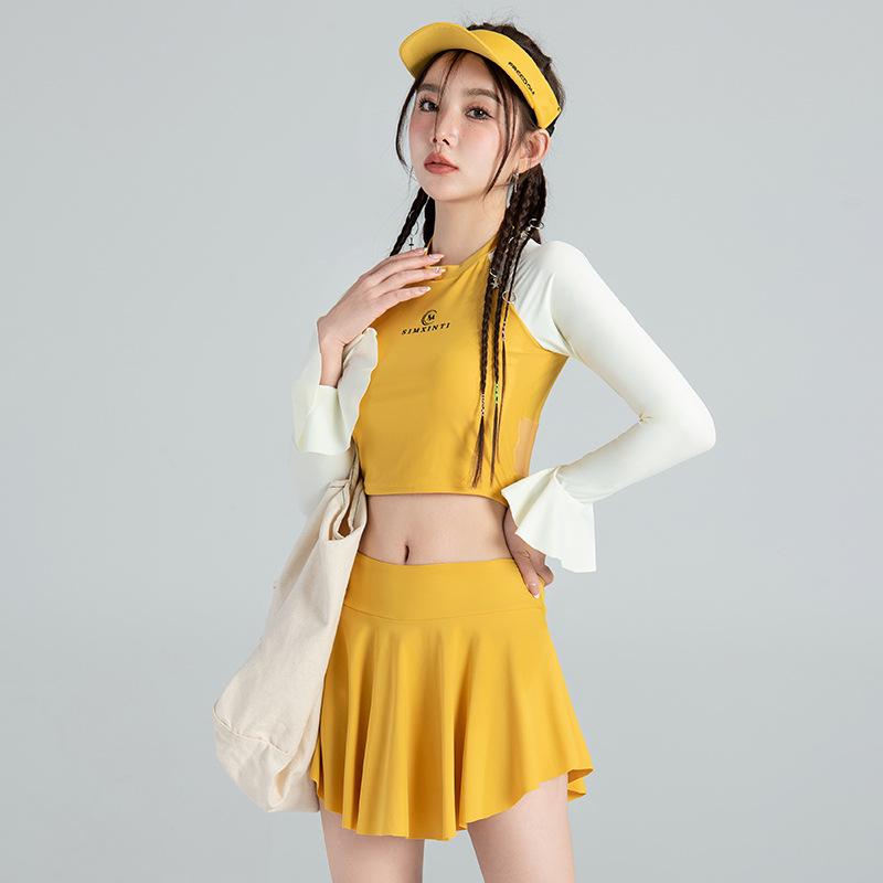 Women's 2023 Summer Boyleg Skirt Swimsuit - Conservative, Slimming Tummy Control Swimwear for Pool