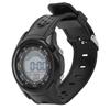 Digital Sports Watch Fashionable Waterproof Stopwatch Alarm Electronic Watch Black