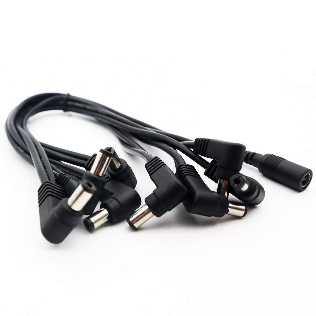 Way Daisy Chain Guitar Effects Pedal Power Cable for Heavy Duty 9V DC Adapter 6/8 (8 Way)