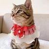 British-Inspired Cat Bow Tie Scarf: Princess Bib Collar for All Seasons