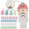 50pcs Clothes Hanger Extender Clips Space Saving Connector Hook Cascading Hangers Hooks Home Closet Storage Rack Organization