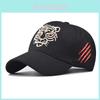 New Cross-border Tiger Head Baseball Cap With Cotton Embroidery Summer Adjustable Breathable Ins Style Hat
