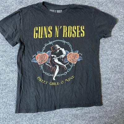 Pánské tričko Guns N Roses Velikost L Černé S grafikou Sweet Child O Mine Rocková kapela