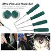 4Pc 140mm Oil Seal Screwdrivers Set Car Auto Vehicle Pick Hooks For Garages General-Plumbers Mechanics Workshop Car Tools