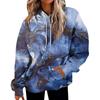 Women's Fashion Daily Versatile Casual Crewneck Sweatshirts Graphic Daily Long Sleeve Gradient Patchwork Printed Top Sweatshirts