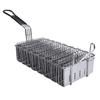 Taco Shell Fryer Holds 8 Shells Front Hook Safety Long Handle Stainless Steel U Shape Taco Fryer Holder Rack