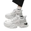 Men's Shoes for Summer New Hot Style Middle School Students' Sports Running Soft Sole Height-enhancing Teenager Little White Dad Fashion Shoes