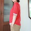 Shiz Madam V Neck Color Block Tee T57136