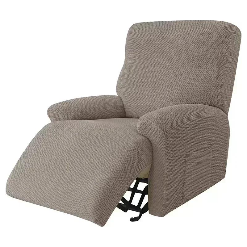 

1 Set Split Recliner Sofa Cover Elastic Spandex Armchair Cover Solid Color Recliner Chair Slipcover Furniture Protector