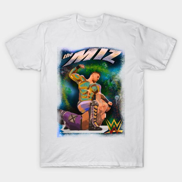 Men Black Print T-shirt The Miz No-Cut Transfer Paper Print Cotton Tshirt XL белый