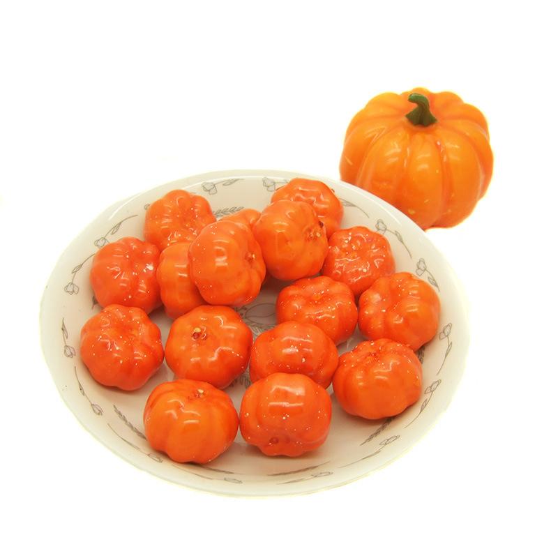 3.5cm Mini Artificial Pumpkin - Halloween Foam Small Pumpkin for Bonsai & Hanging Accessory