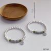 Pure Silver 999 Silver, Ancient Jasper Safe and Auspicious Pipe Elbow Bracelet.