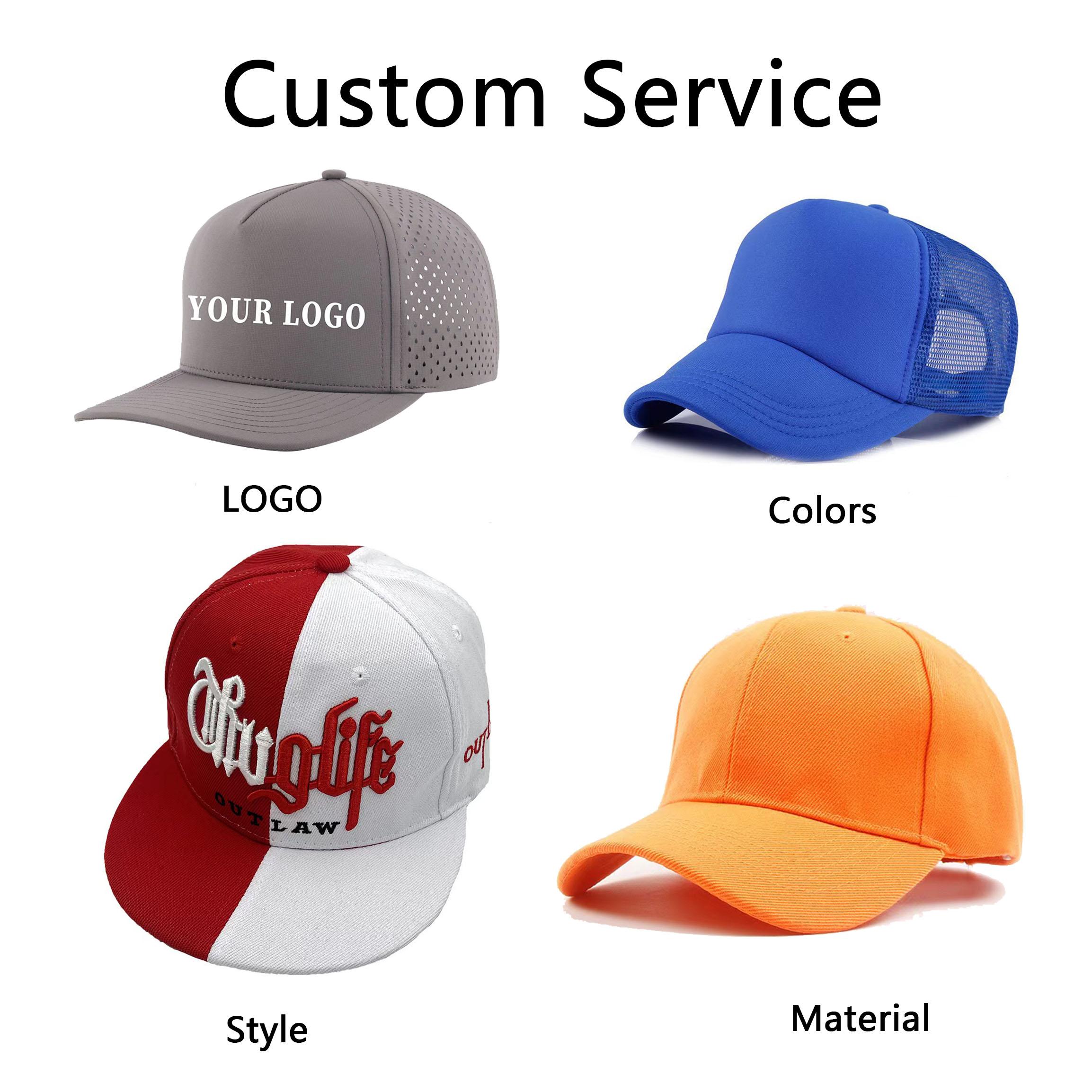 Customizable LOGO OEM Service High Quality Quick Dry Breathable Mesh Sports Cap Solid Color High Appearance Level Trucker Caps 55-60cm