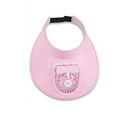USB Rechargeable Cooling Fan Hat Breathable Large Brim Empty Top Sunscreen Cap Portable Anti UV Protection Women Sun Hat