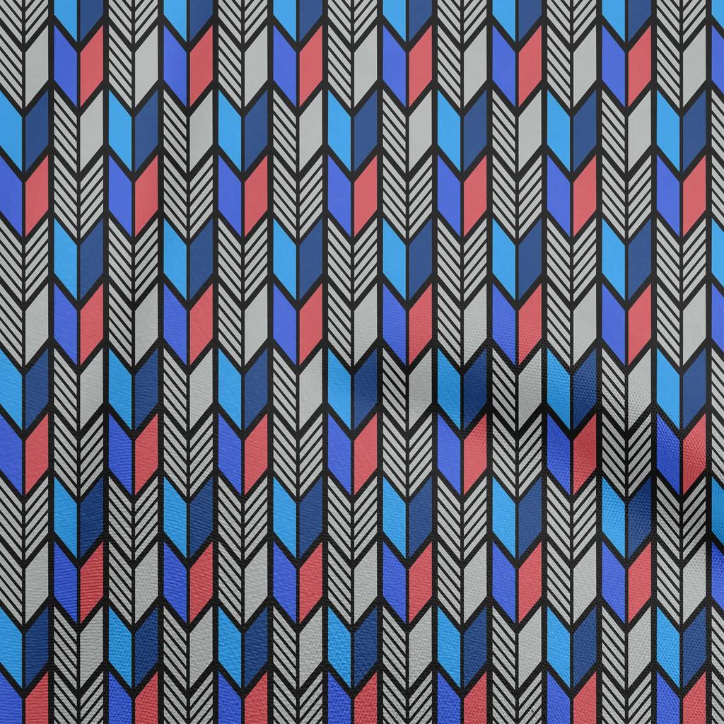 oneOone Georgette Viscose Light Gray Fabric Geometric  Diy Clothing Quilting Fabric Print Fabric By Yard 42 Inch