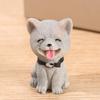 Four Color Puppy Resin Creative Simulation Cartoon Decoration