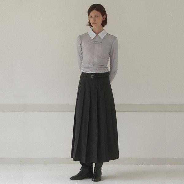 Atelier Nine Lettering See-Through Tee(T-6894) Light Gray/Free