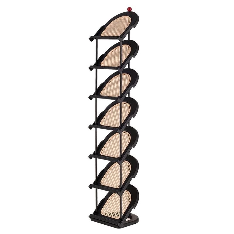 Multi Layer Slanted Insert Design Footwear Rack Easy Access Organized Placement Solution Vertical Shoe Rack