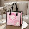 Cute Mermaid Pattern Casual Tote Bag Lovely Portable Daily Use Shopping Handbag for Women Girls