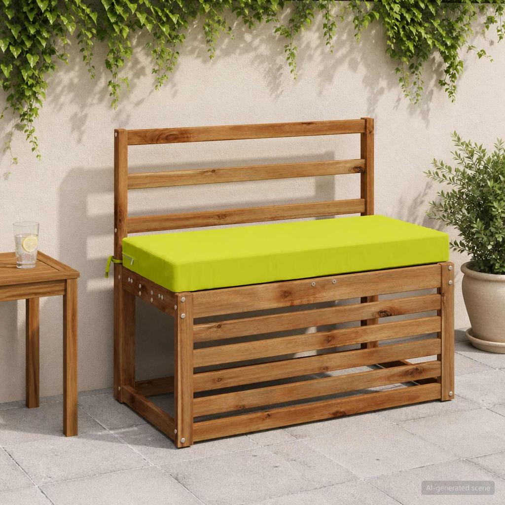 2 piece Bench Cushions SOEST 2 pcs. 100percent Polyester Light Green