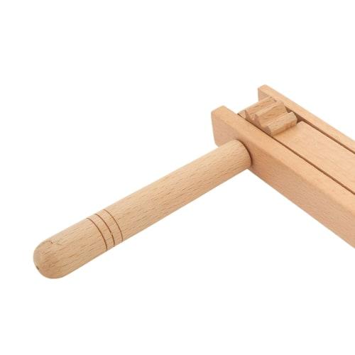Wooden Ratchet Noise Maker, Orff Hand Noisemaker Rattle Musical Instrument Toy for Sports Events, Games, and Festivals