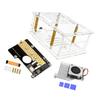 M.2 NVMe SSD Enclosure Case Box for RPi 5 Support 2230/2242/2260/2280 Solid Disc Drive Expansion Board