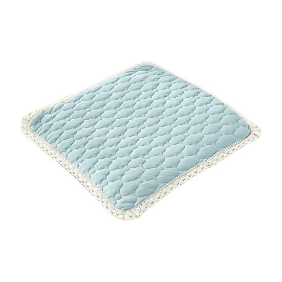 Coussinets de Chaise Antidérapants Coussin Peluche avec Liens, Coussin d'Assise Bordure en Dentelle, Tapis Confortables pour Sièges de Salle à Manger 16 x Pouces Lavable Bureau Épais Doux Tabourets de Cuisine