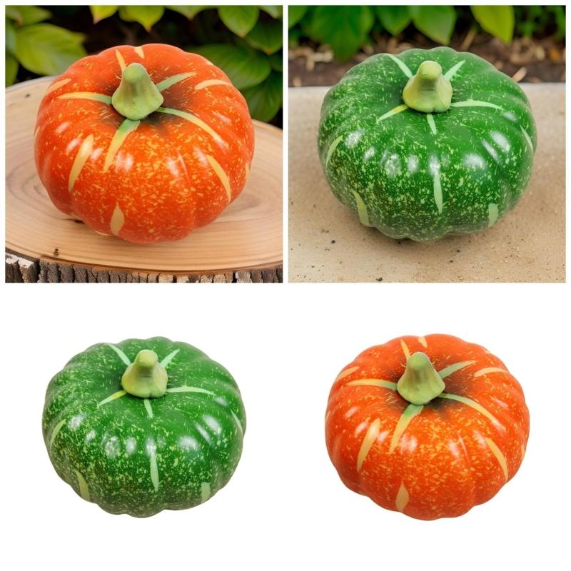 Artificial Pumpkins Realistic Simulation Pumpkins for Thanksgiving Halloween Decoration Fall Party Table Centerpieces