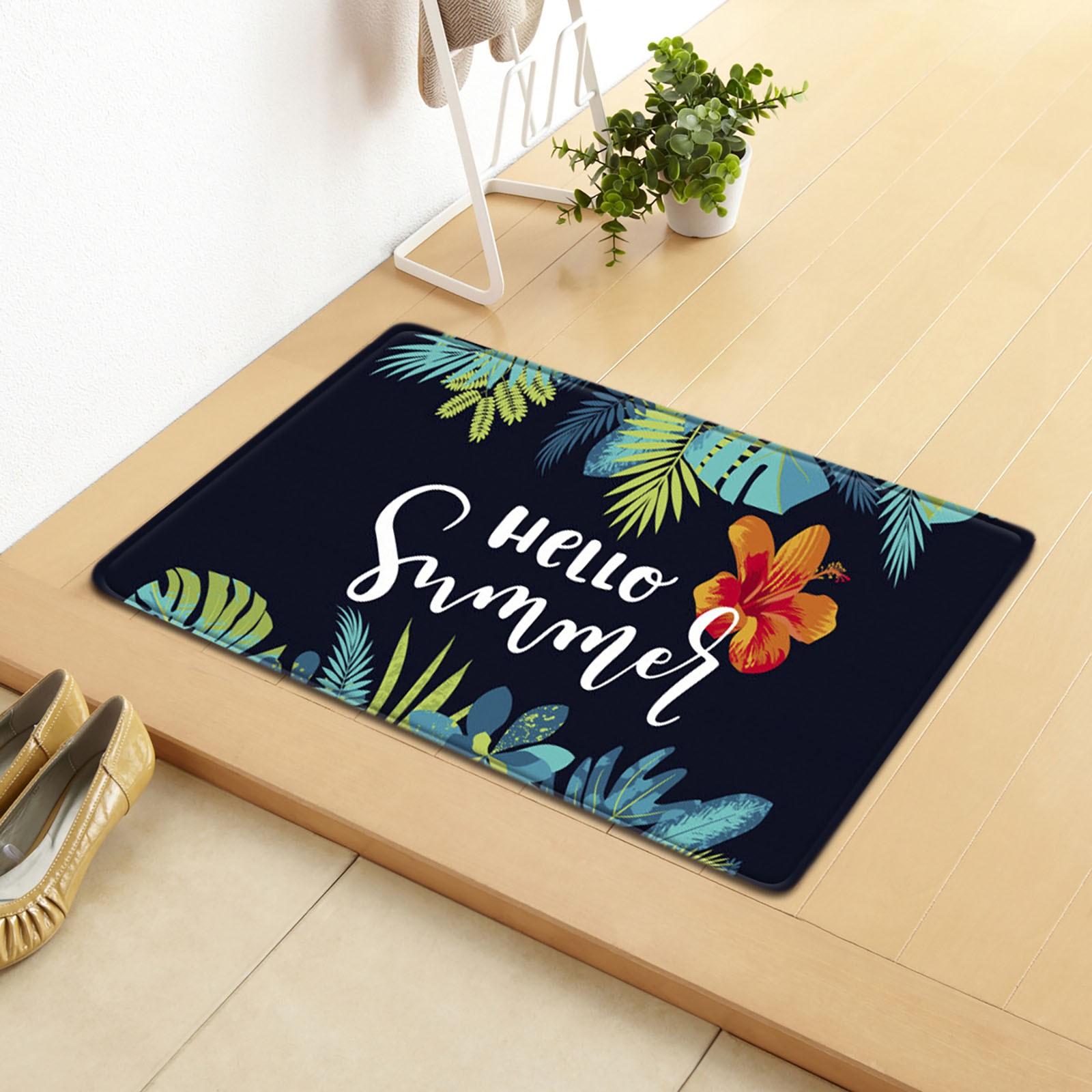 

Весенний домашний декоративный коврик, приветственный коврик, нескользящий и моющийся резиновый коврик для задней двери для дома и улицы One Size