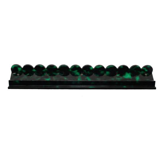 Mahjong Rack with Detachable Magnetic Pusher, Scalloped Acrylic Mah Jongg Tile Holder & Pusher Set, American Mahjong Accessories