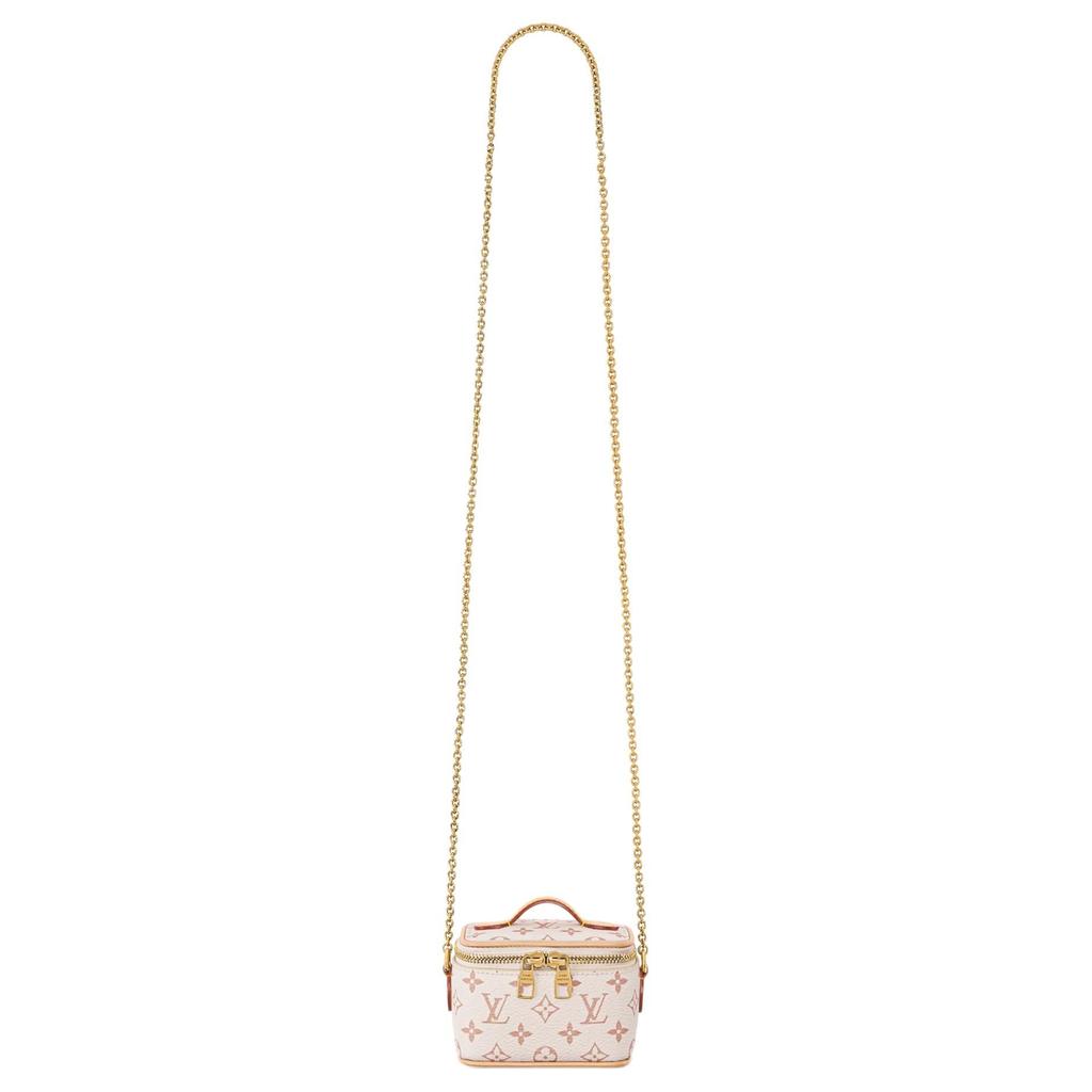 Louis Vuitton Monogram Coated Canvas Shoulder Bag, Crossbody Bag, Handbag Women's Beige M03812