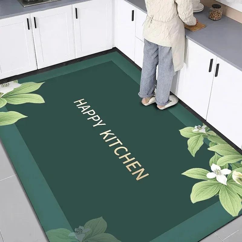 

Kitchen Carpet Pvc Floor Mat Waterproof Non-slip Leather Mats Home Decoration Cartoon Rug Large Area Rugs Alfombra Cocina 1pc 50x80cm
